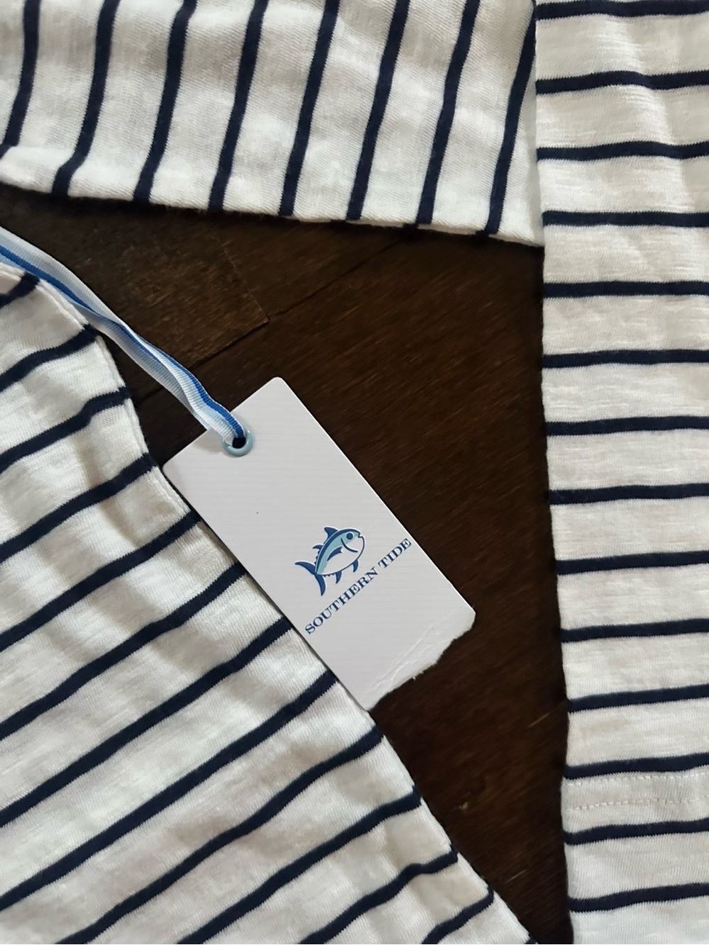 Southern Tide Kimmy Stripe Crewneck Long Sleeve
Tee  Navy/White size S-NWT - Picture 9 of 10